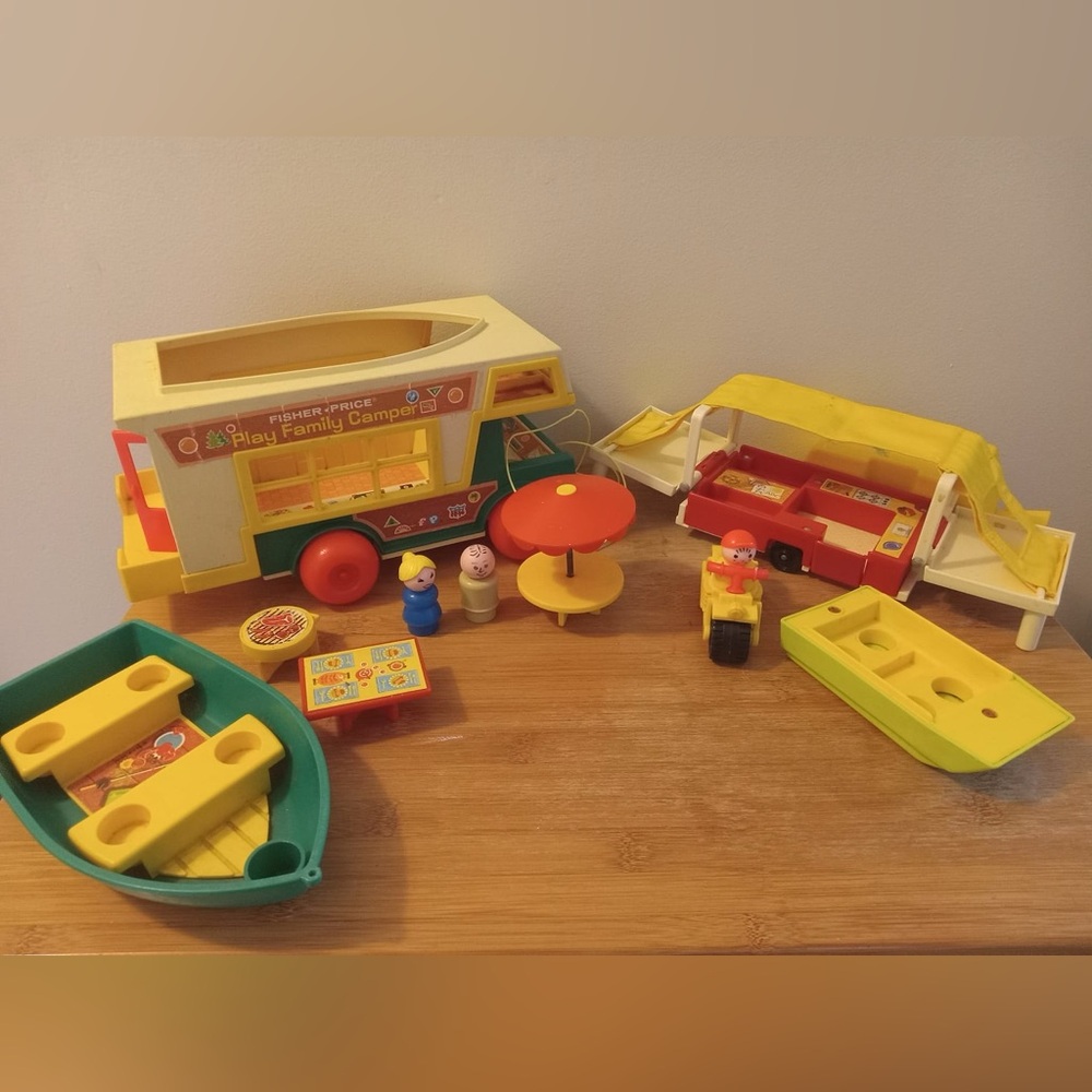 Two Fisher-Price vintage 1970’s Camper Sets